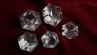 Antique crystal polygon Flat Back Button early 19th century