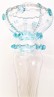 Antique Murano Chandelier Stem Glass Blue and Clear