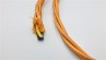 Braided 3 core silk flex lighting cable antique gold 0.75mm