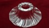 Large Vintage Murano Chandelier clear glass pan 135mm