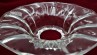 Large Vintage Murano Chandelier clear glass pan 135mm