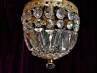 Crystal And Brass Chandelier