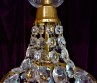 Crystal And Brass Chandelier