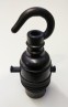 switched hook lamp holder various finishes B22 large standard bayonet cap