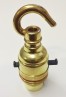 switched hook lamp holder various finishes B22 large standard bayonet cap