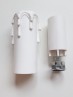 Candle Tube Sleeve White Drip Plastic And Lampholder E14 SES 2 Sizes by Relco