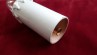  Candle Tube white Drip card 95mm x 40mm with E27 lamp holder 