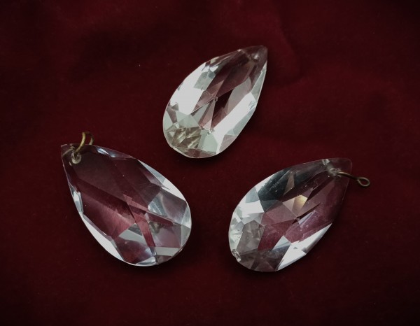 Antique Hand cut crystal chandelier Drop