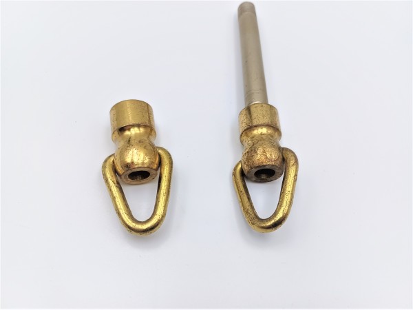 Vintage Brass Chandelier swivel Hoop with half inch thread