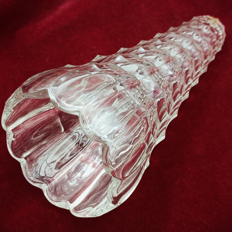 Vintage Moulded Glass Chandelier Central Stem Cone Replacement