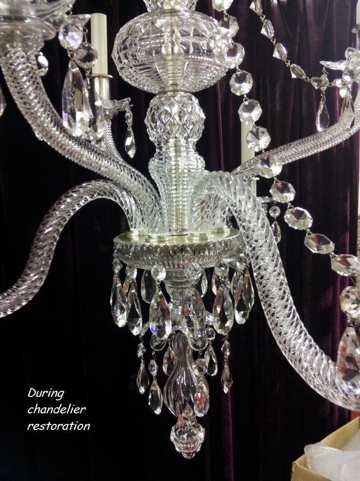 Chandelier Restoration, How To Repair A Crystal Chandelier