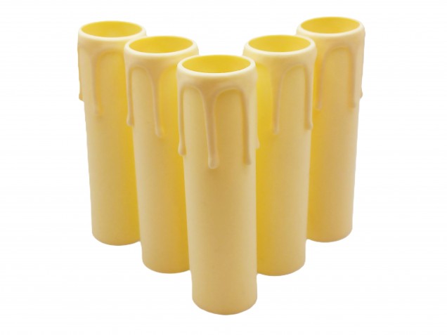 Chandelier Candle Tubes Cream drip Plastic 105mm x 26mm